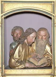St. Jacobus de Mindere, St. Philipus en St. Barnabas, van het Isenheimer Altaarstuk, ca. 1490