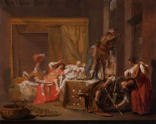 Scène van de Bruiloft van Messalina en Gaius Sillius, ca. 1645-50
