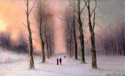 Sneeuwscène-Wanstead Park