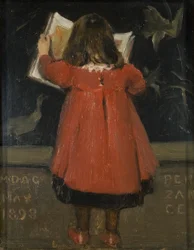 Portret van de dochter van de kunstenaar, Alethea Garstin