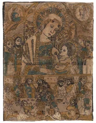 Madonna lactans met het Laatste Avondmaal