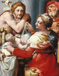 De Heilige Familie met Johannes de Doper