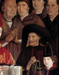 Polyptiek van Sint-Vincentius (Paineis de São Vicente de Fora). Portret van Hendrik de Zeevaarder (1394-1460), prins van Portugal. Detail van een schilderij van Nuno Gonçalves, Portugese schilder uit de 15e eeuw. Nationaal Museum voor Oude Kunst, Lissabon