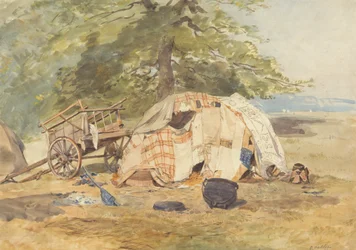 Een zigeunerkamp