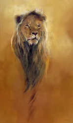 Koning Leo, 2000 (acryl en potloodkrijt op doek)