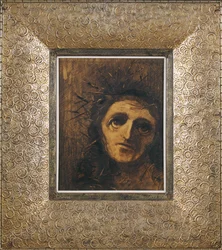 Christus (houtskool en zwart krijt op papier)