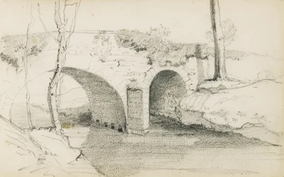 Tekening uit een album getiteld "Het Baskenland", 1862-63