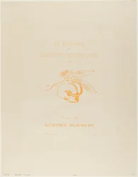 Frontispice/Titelplaat voor de Tentation de St. Antoine