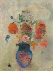Grote Vaas met Bloemen