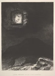 De vage glans van een hoofd zwevend in de ruimte, 1891