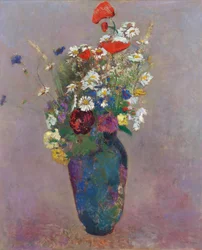 Visioen: vaas met bloemen