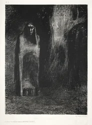 De nacht: De man was alleen in een nachtlandschap, 1886