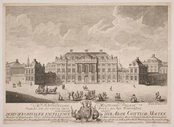 Het Moltkeske Paleis op het Amalienborg Plein