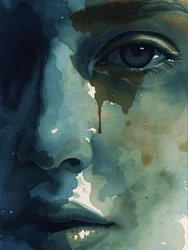 Emotioneel aquarelportret
