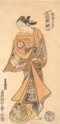 Maan in de provincie Musashi, ca. 1740