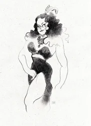 Retro Burlesque-diva