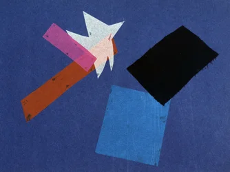 Universele Oorlog: Collagewerk door Olga Rosanova, januari 1916