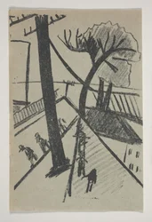 Zonder titel (Futuristische stadsscène) uit 