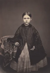 Portret van een meisje,c. 1857 (foto)