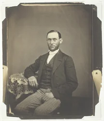 Zonder titel [portret van een bebaarde man], 1850-1859