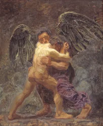 Jacob worstelt met de engel