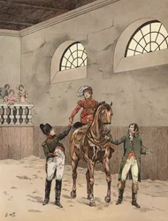 Napoleons nieuwe keizerin tijdens haar rijles