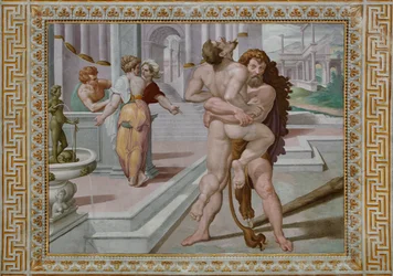 Hercules vecht tegen Antaeus (detail)