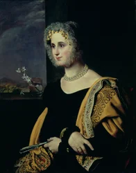 Portret van Ekaterina Avdulina, geboren Yakovleva (1788-1832) 1822-23