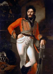 Portret van badmeester kolonel E.V.Davydov