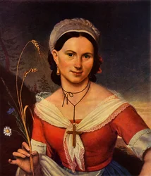 Portret van de danser K. A. Telesheva