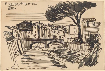 De Arno in de avond, Florence