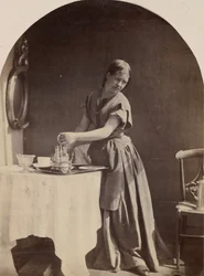 Engelse Mode bij het Ontbijt, ca. 1860