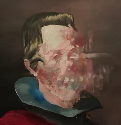 Velazquez Disintegrating, 2020-2025 (acryl en olieverf op doek)