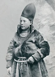Een jonge Laplander in winterkostuum, 1912