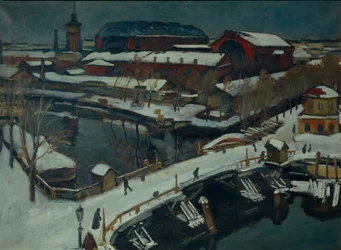 Winterlandschap. Petrograd, 1920