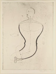 Abstracte figuur naar links, 1923