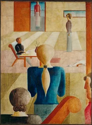 Meisjesschool (olieverf op doek)
