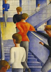 Het trappenhuis van het Bauhaus