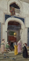 De deur van de Grote Moskee van Bursa