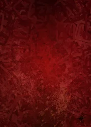 Dieprood abstract spetterwerk