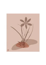 Aards bloemmotief