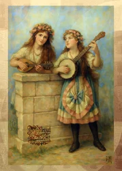 Middeleeuwse volksmuzikanten