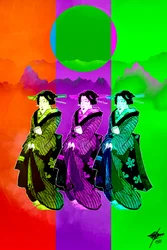 Pop Art Geisha Trio