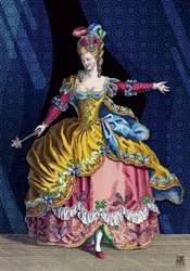 Rococo-podiumkostuum