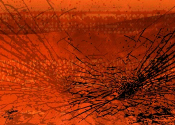 Verbrijzelde sinaasappel – Abstrakt