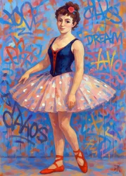 Straatkunstballerina