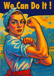 Krachtige vrouwelijke powerpose