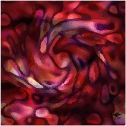 Levendige abstracte karmozijnrode stroom