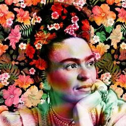 Levendig bloemenportret