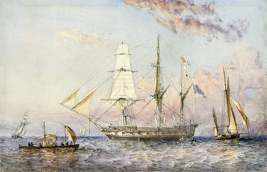 Het schip HMS 